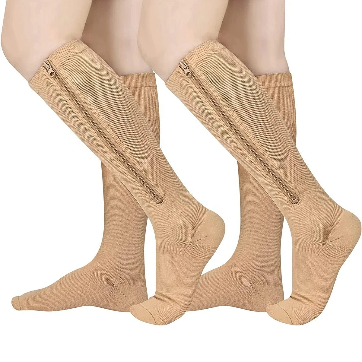 Zippered Compression Socks —&nbsp;On and Off in 3 Seconds