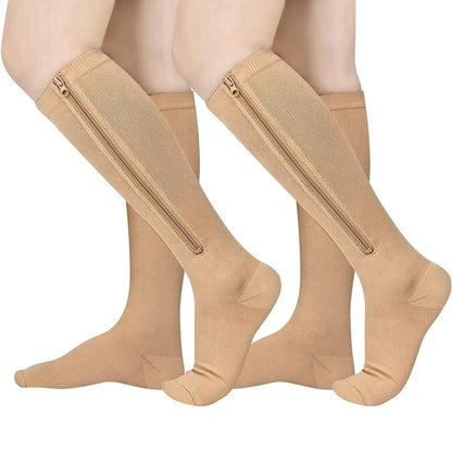 Zippered Compression Socks —&nbsp;On and Off in 3 Seconds