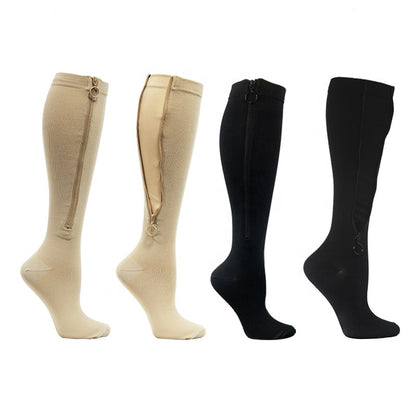 Zippered Compression Socks —&nbsp;On and Off in 3 Seconds