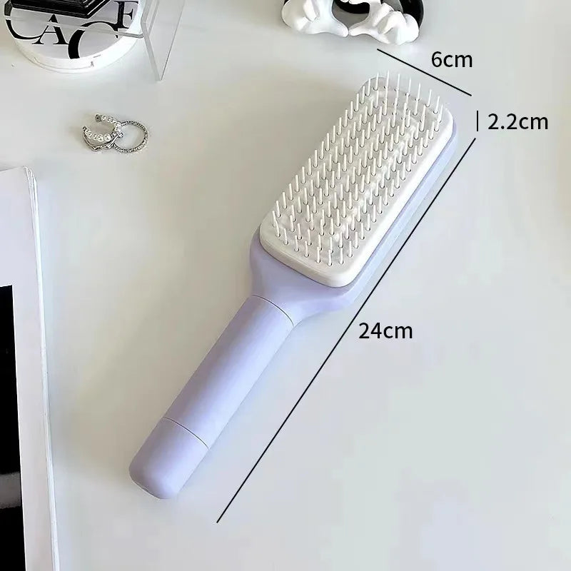 Self-Cleaning Hair Brush — One Twist. Instantly Clean.